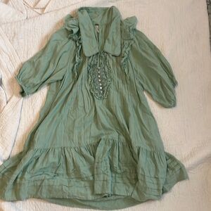 Free people light teal dress shabby chic